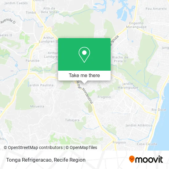 Tonga Refrigeracao map