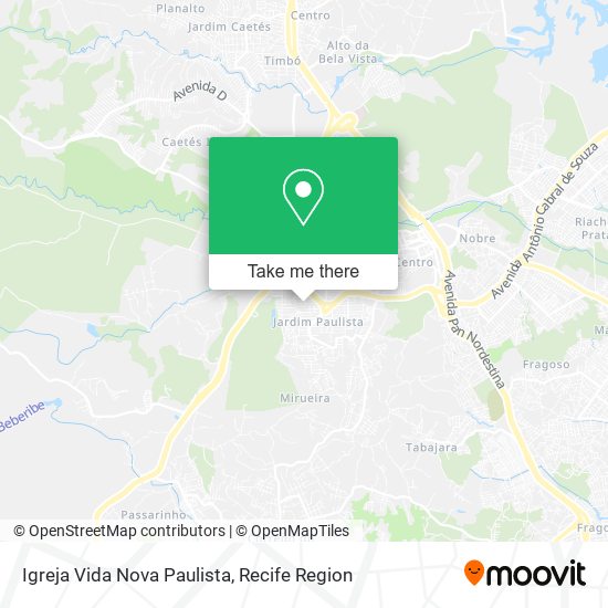 Igreja Vida Nova Paulista map