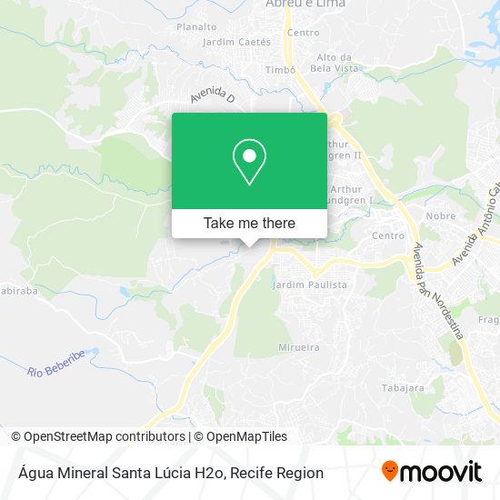 Água Mineral Santa Lúcia H2o map