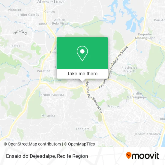 Ensaio do Dejeadalpe map