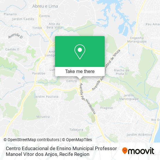 Centro Educacional de Ensino Municipal Professor Manoel Vitor dos Anjos map