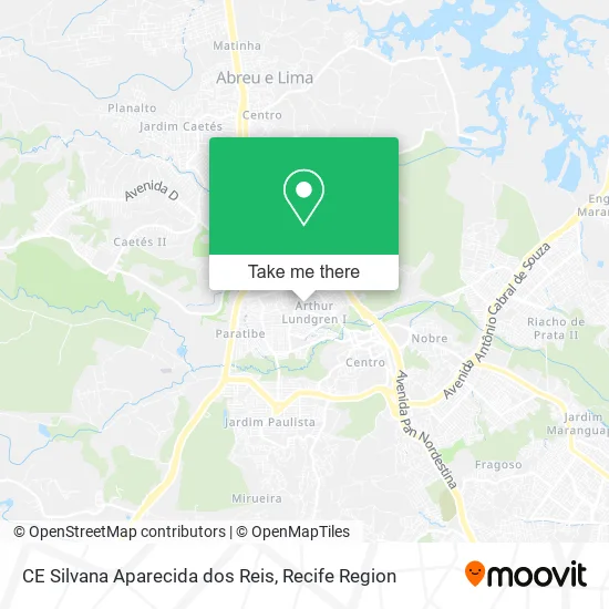 CE Silvana Aparecida dos Reis map