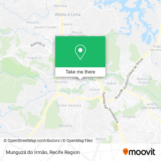 Munguzá do Irmão map