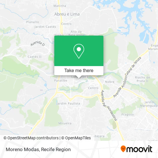 Moreno Modas map
