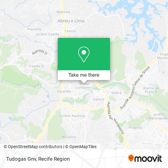 Tudogas Gnv map