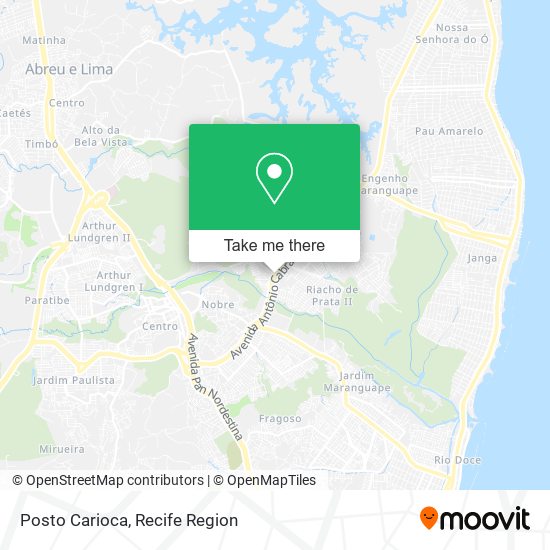 Posto Carioca map