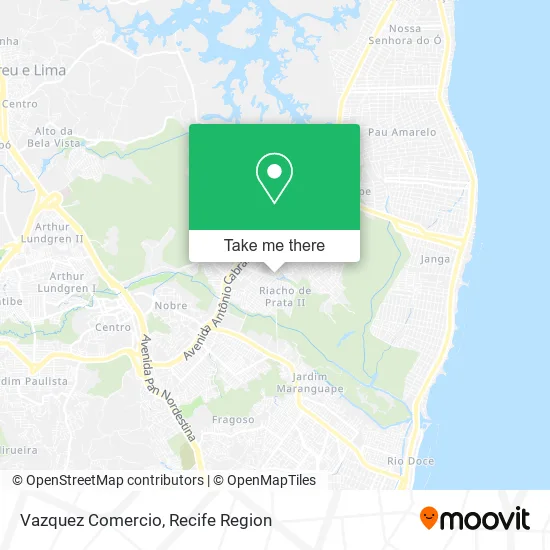 Vazquez Comercio map