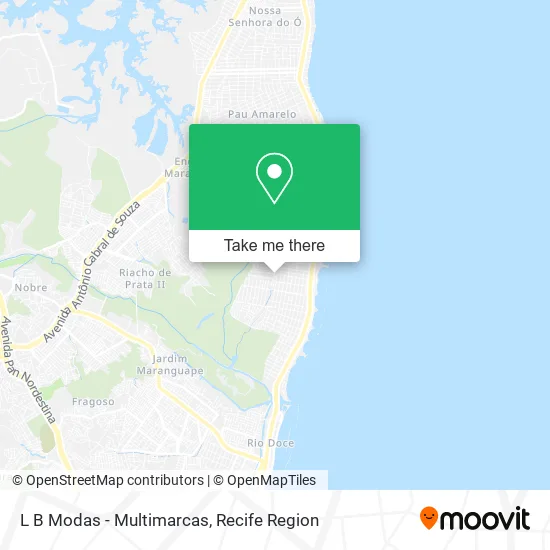 L B Modas - Multimarcas map