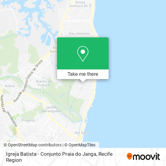 Igreja Batista - Conjunto Praia do Janga map