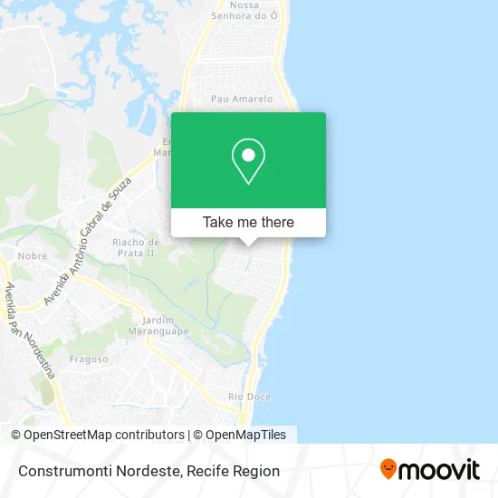 Construmonti Nordeste map