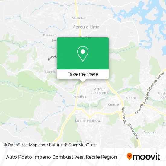 Auto Posto Imperio Combustiveis map