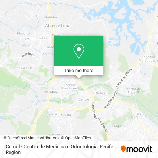 Mapa Cemol - Centro de Medicina e Odontologia