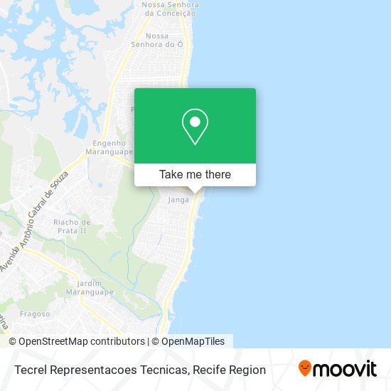 Tecrel Representacoes Tecnicas map