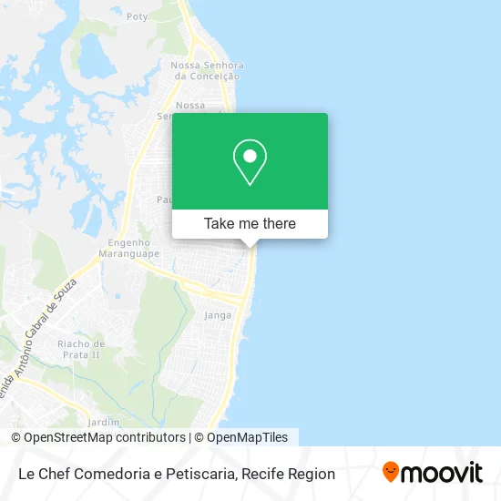 Le Chef Comedoria e Petiscaria map