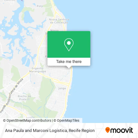 Ana Paula and Marconi Logistica map
