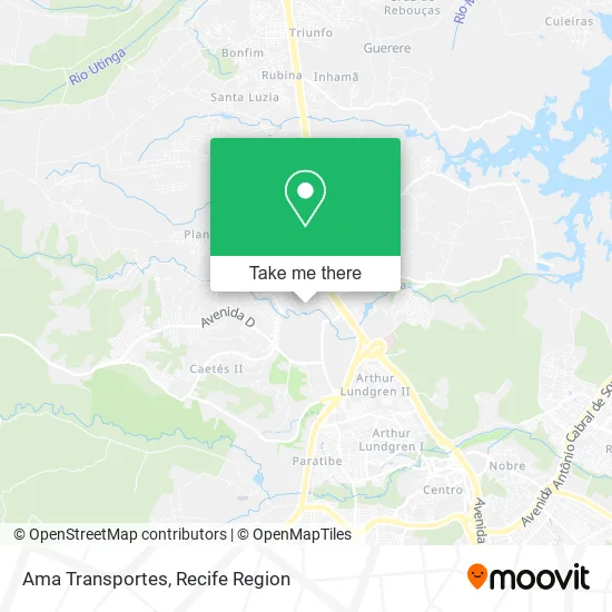 Ama Transportes map