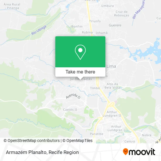 Armazém Planalto map