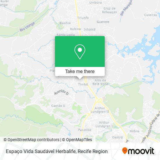 Espaço Vida Saudável Herbalife map