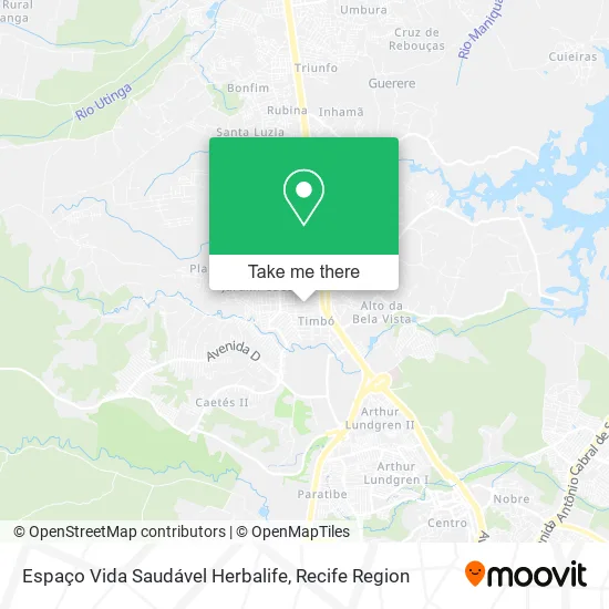 Espaço Vida Saudável Herbalife map