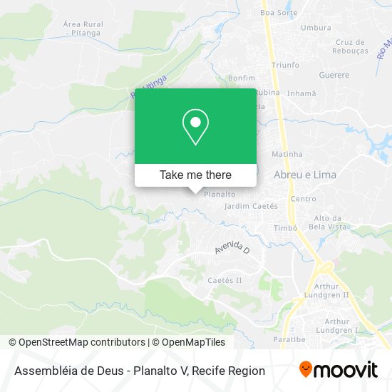 Assembléia de Deus - Planalto V map