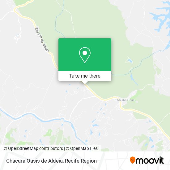 Chácara Oasis de Aldeia map