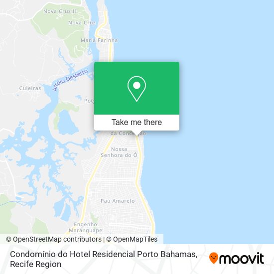 Condomínio do Hotel Residencial Porto Bahamas map