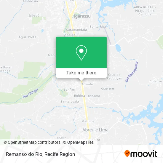 Remanso do Rio map