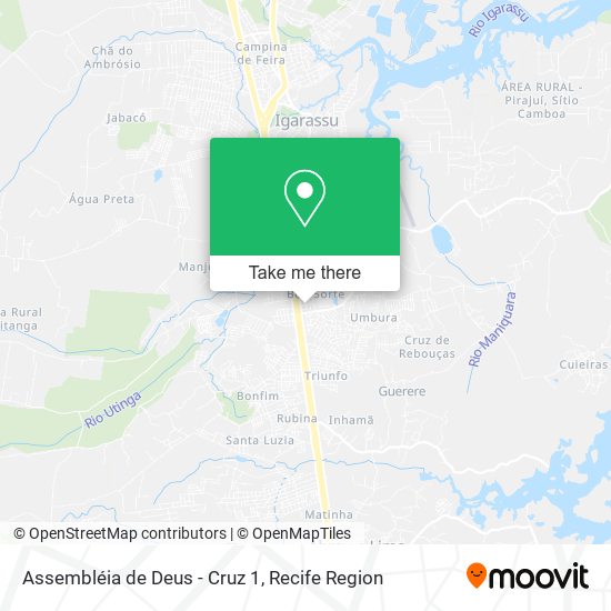 Assembléia de Deus - Cruz 1 map