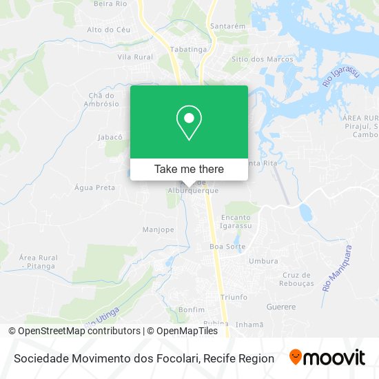 Sociedade Movimento dos Focolari map