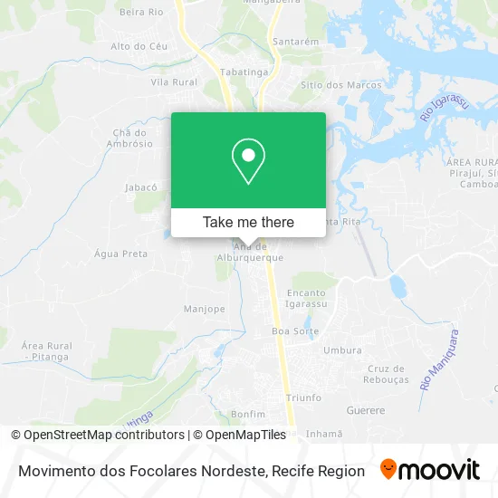 Movimento dos Focolares Nordeste map