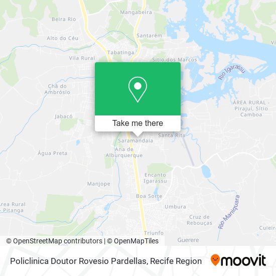 Policlinica Doutor Rovesio Pardellas map