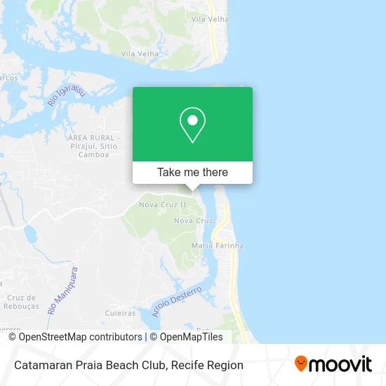 Catamaran Praia Beach Club map