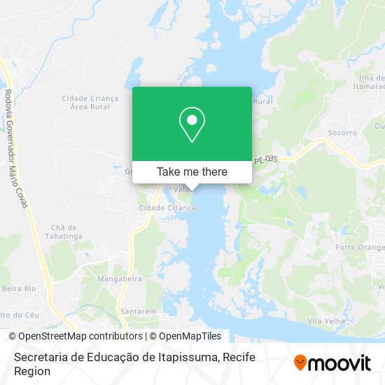 Secretaria de Educação de Itapissuma map