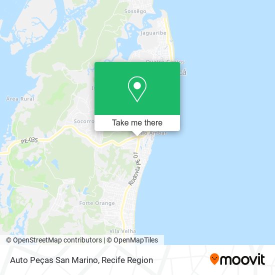 Auto Peças San Marino map