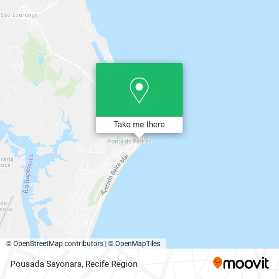 Pousada Sayonara map