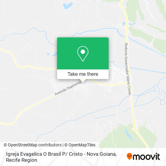 Igreja Evagelica O Brasil P/ Cristo - Nova Goiana map