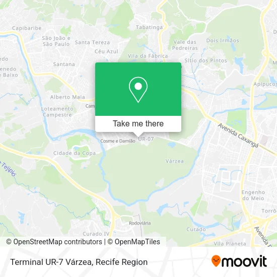 Terminal UR-7 Várzea map