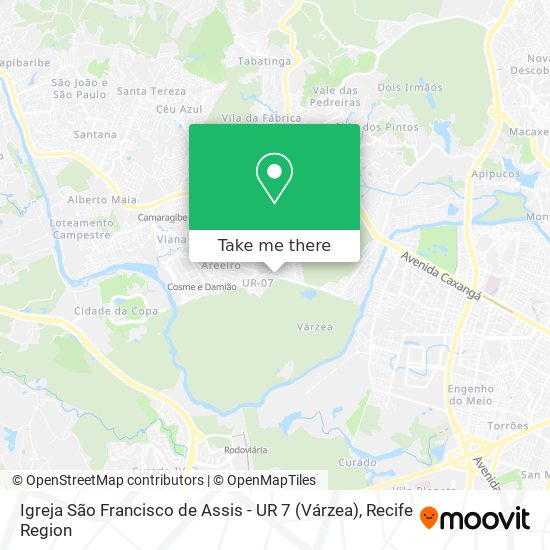 Igreja São Francisco de Assis - UR 7 (Várzea) map