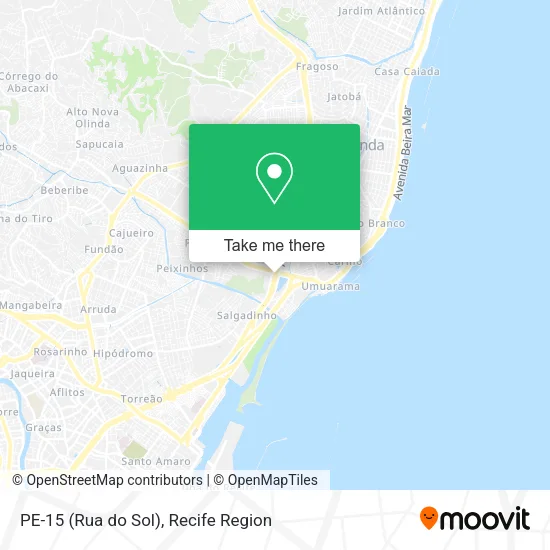 PE-15 (Rua do Sol) map