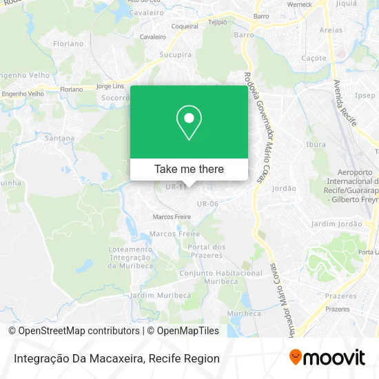 Integração Da Macaxeira map