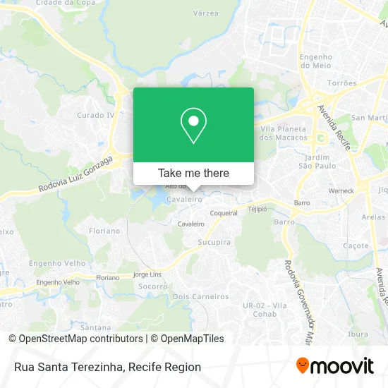 Rua Santa Terezinha map