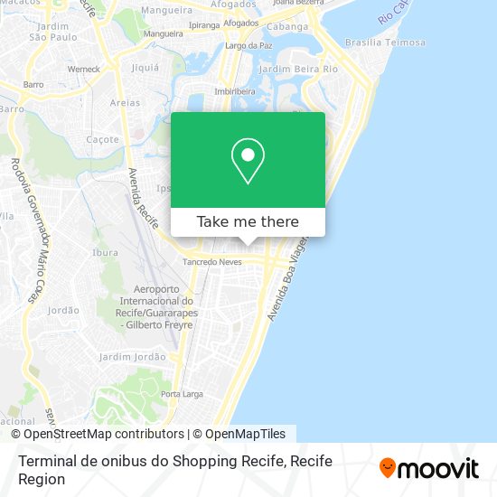 Terminal  de onibus do Shopping Recife map