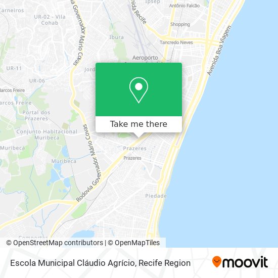 Escola Municipal Cláudio Agrício map
