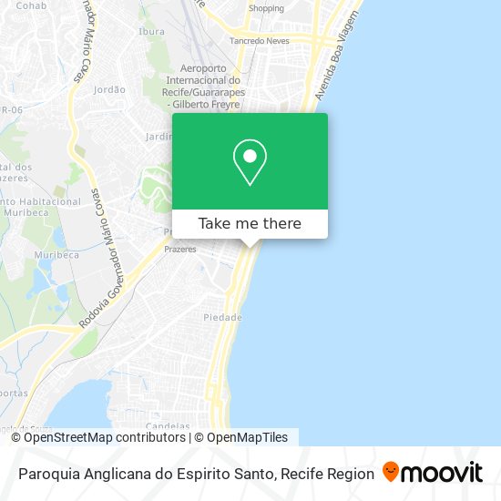 Paroquia Anglicana do Espirito Santo map