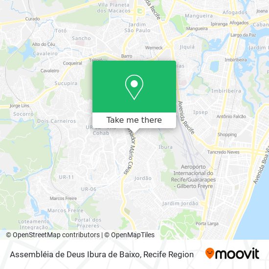 Assembléia de Deus Ibura de Baixo map