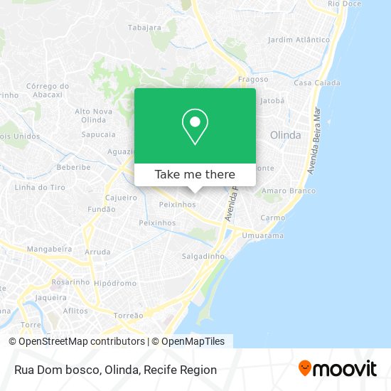 Mapa Rua Dom bosco, Olinda