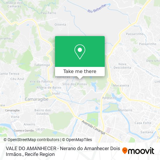 VALE DO AMANHECER - Nerano do Amanhecer Dois Irmãos. map