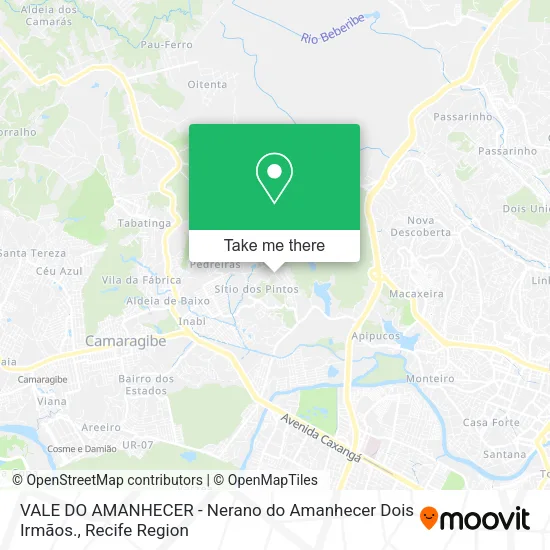 VALE DO AMANHECER - Nerano do Amanhecer Dois Irmãos. map