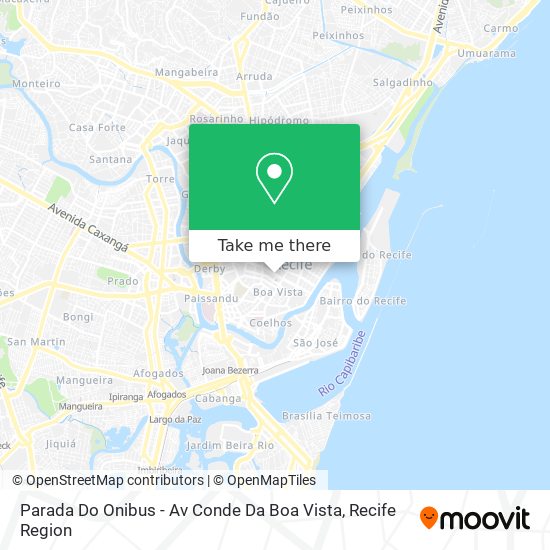 Mapa Parada Do Onibus - Av Conde Da Boa Vista