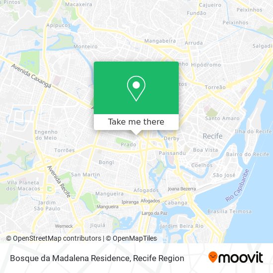 Bosque da Madalena Residence map